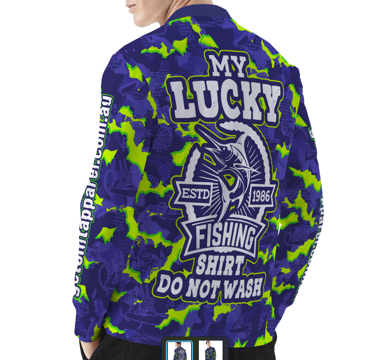 Long Sleeve Fishing Shirt - My Lucky Fishing Shirt Do Not Wash
