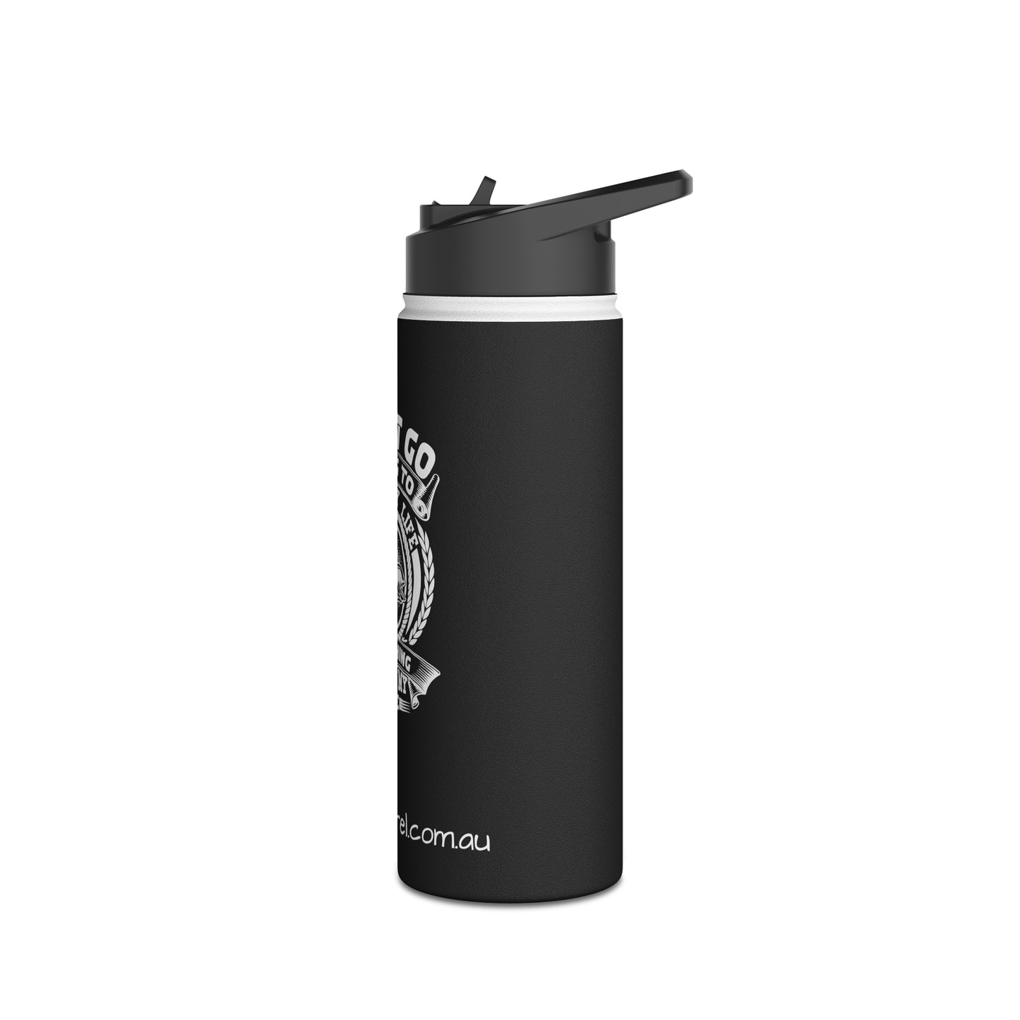 Stainless Steel Water Bottle - I Don't Go Fishing To Escape My Life I Go Fishing To Live My Life