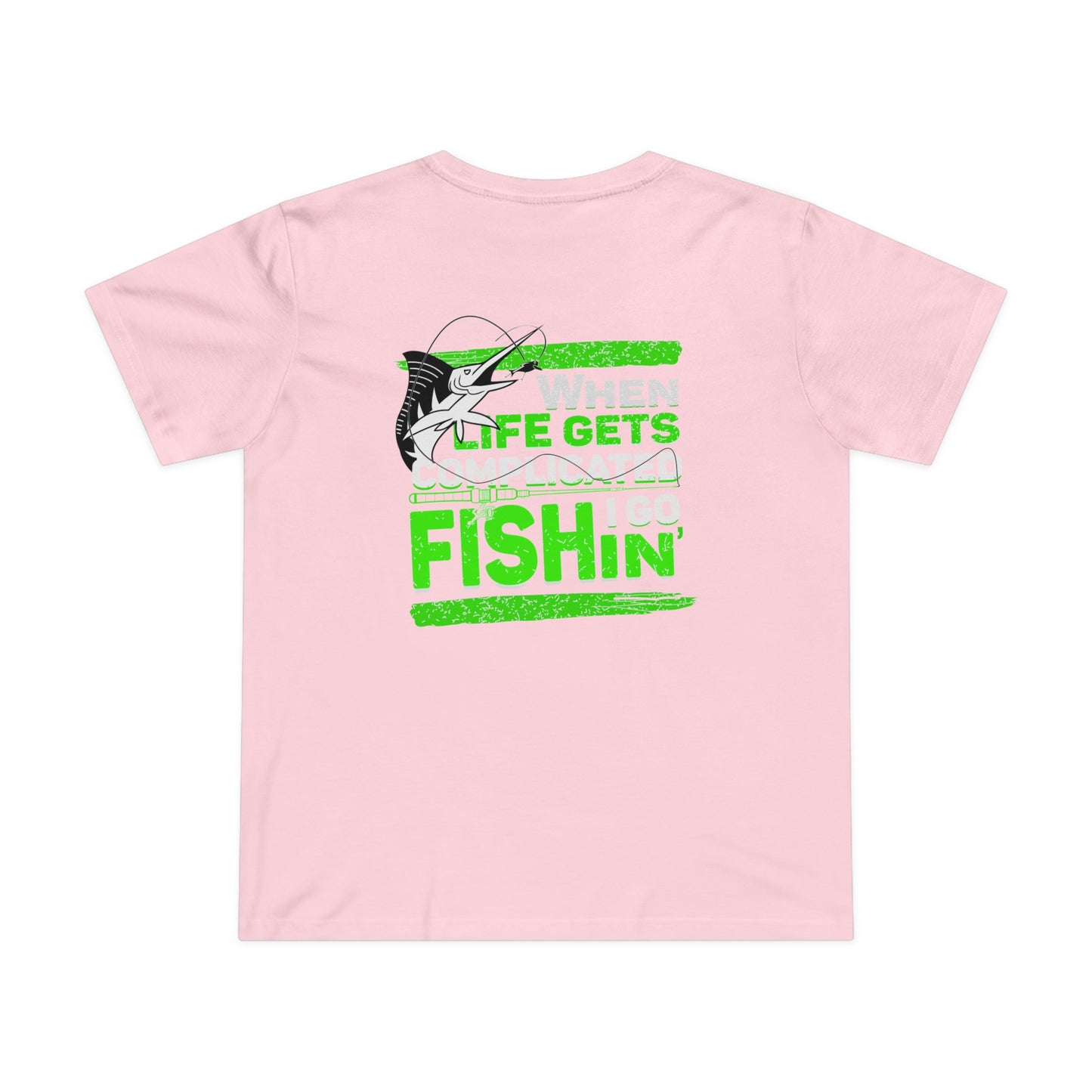 Women’s Maple Tee - When Life Gets Complicated I Go Fishin