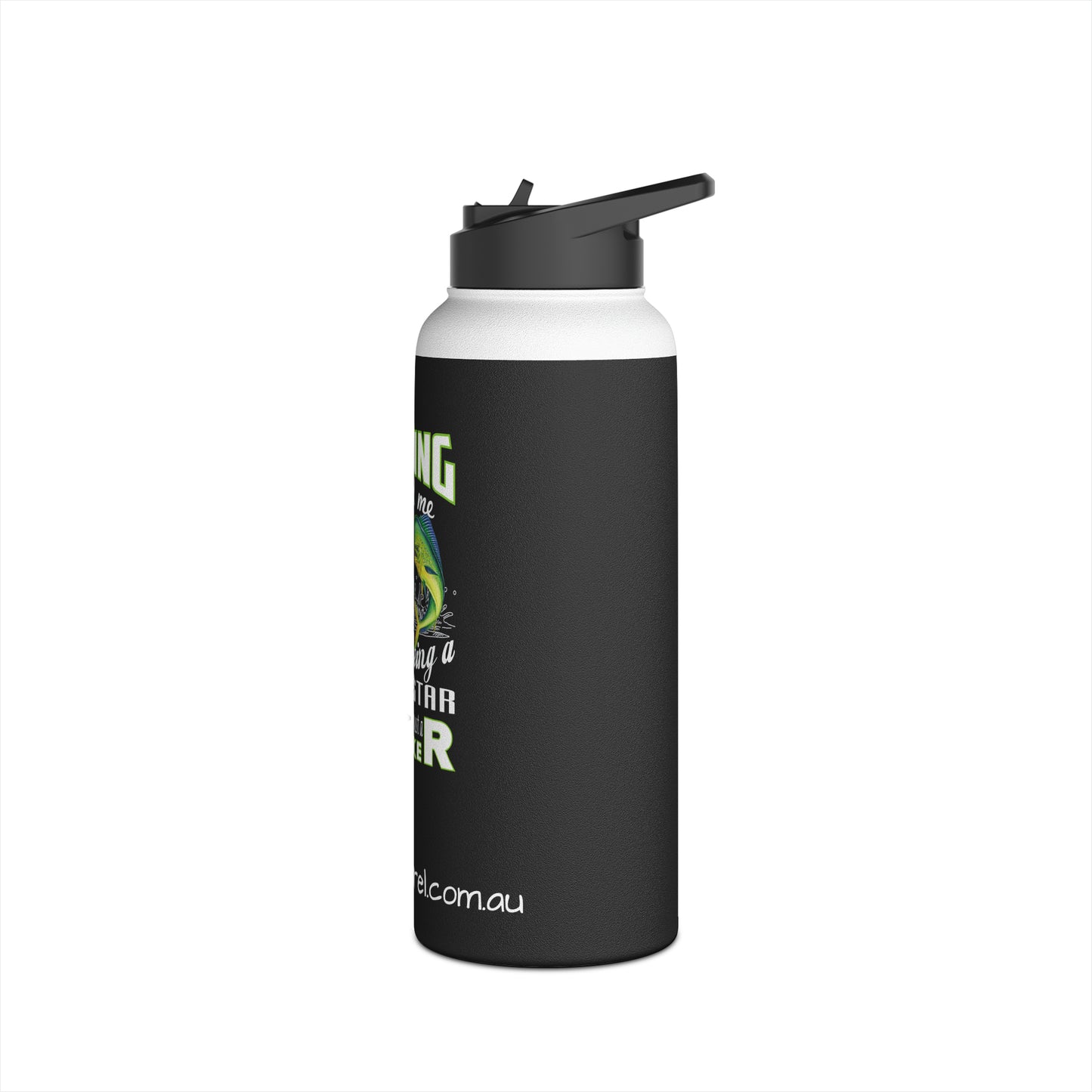 Stainless Steel Water Bottle - Fishing Saved Me From Being A Pornstar Now I'm Just A Hooker